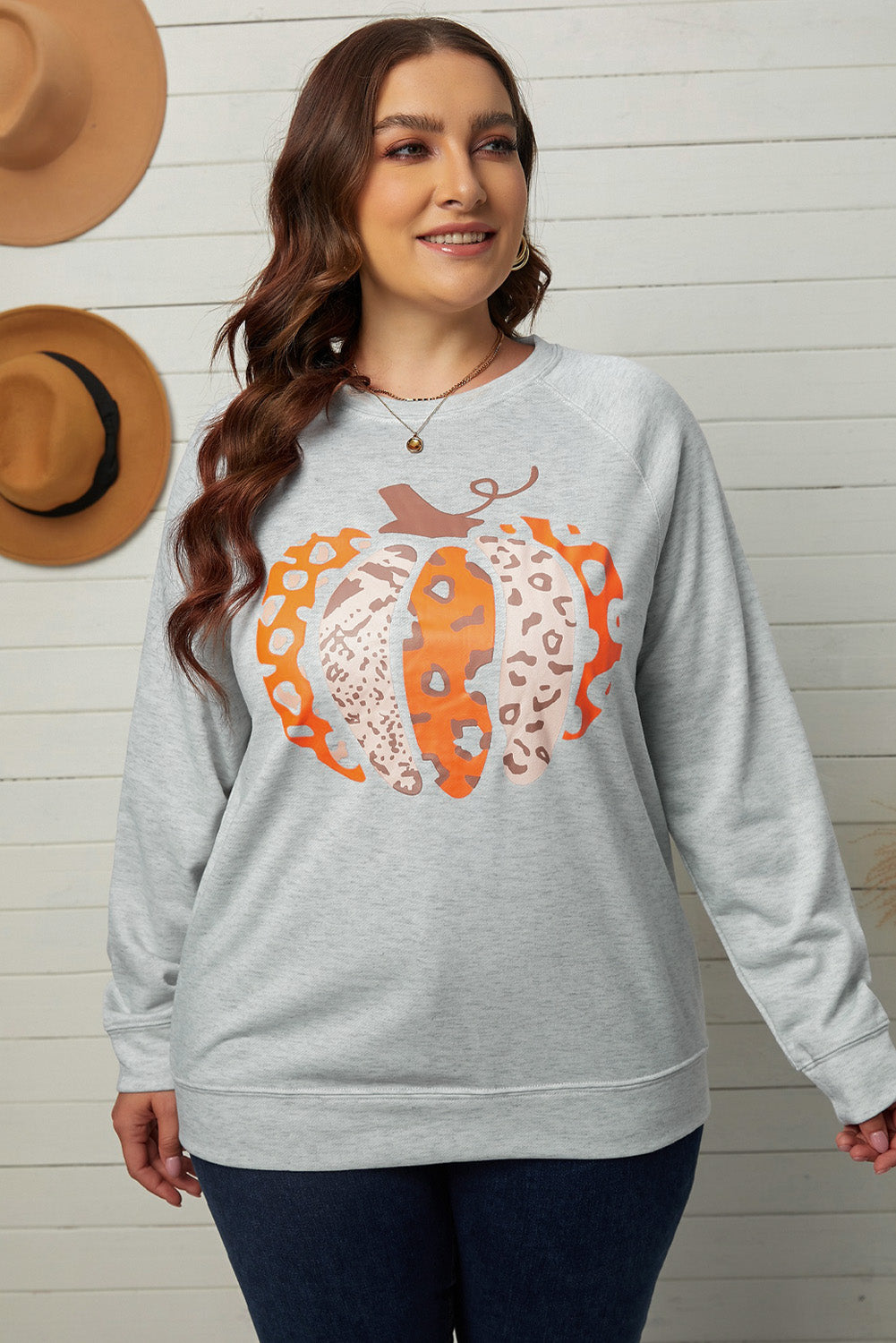 Animal print pumpkin online sweatshirt