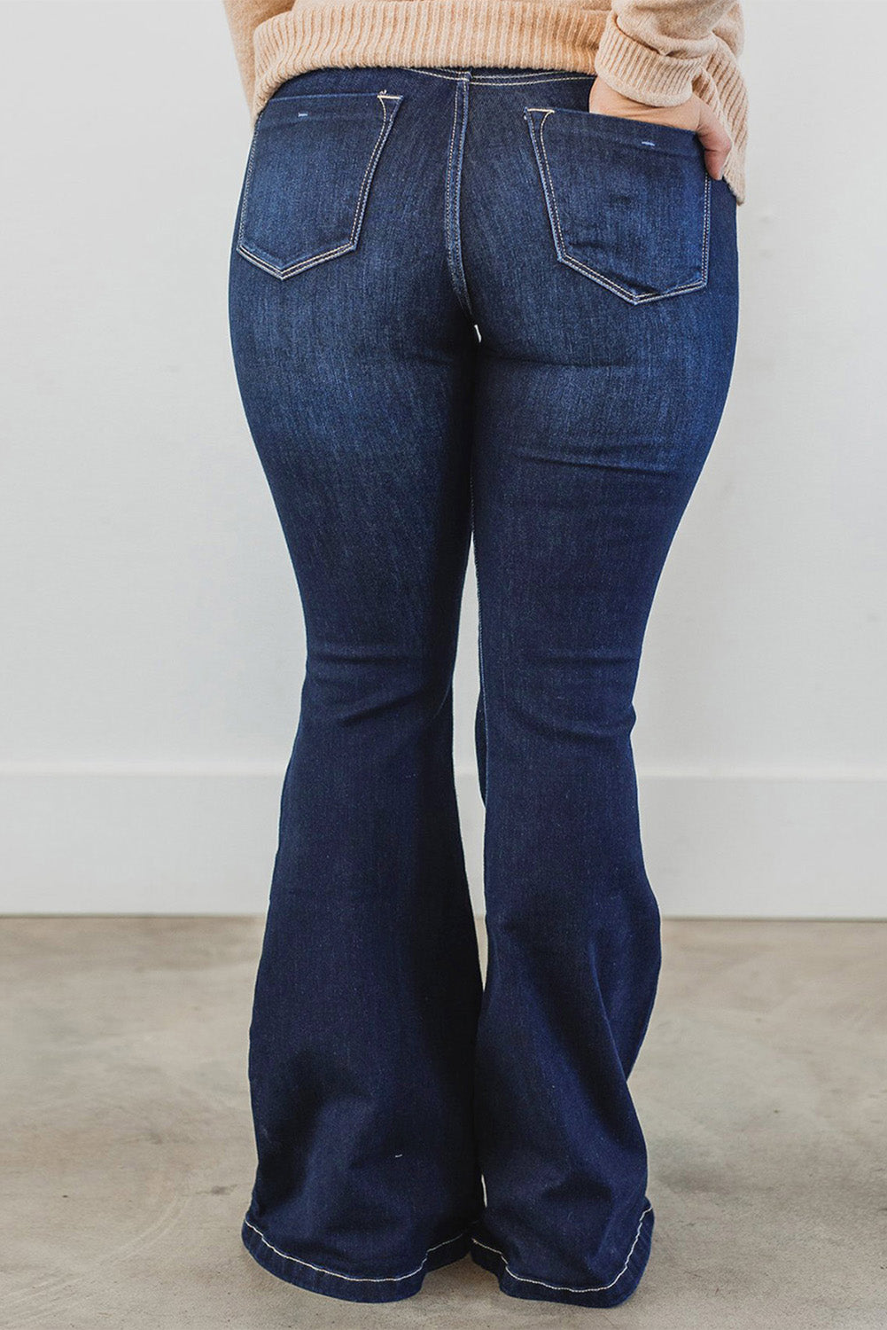 Mid-Rise Flared Jeans