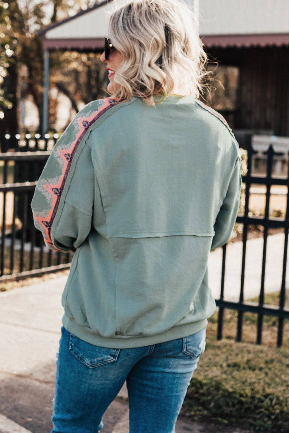 Western Print Sweatshirt