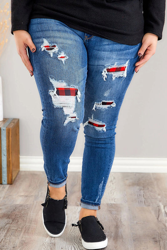 Peek-A-Boo Skinny Jeans